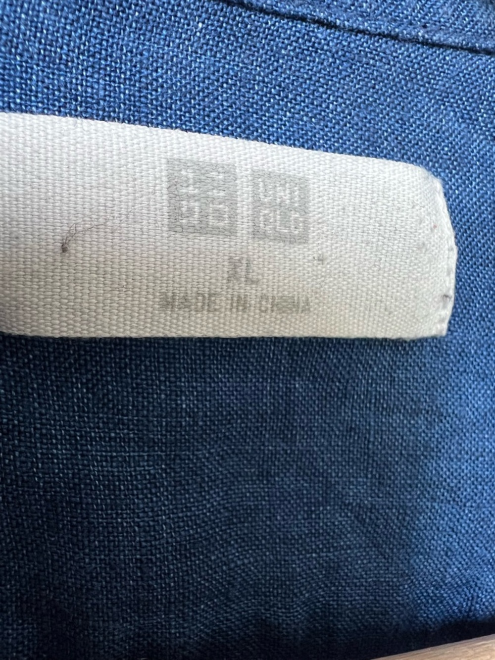 Blue linen long sleeve shirt - Men’s XL - Picture 6 of 8